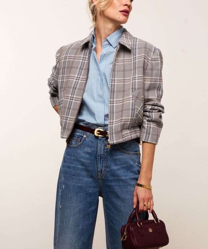 Josh V JV-SISSIE Oversized-Blouse met streep