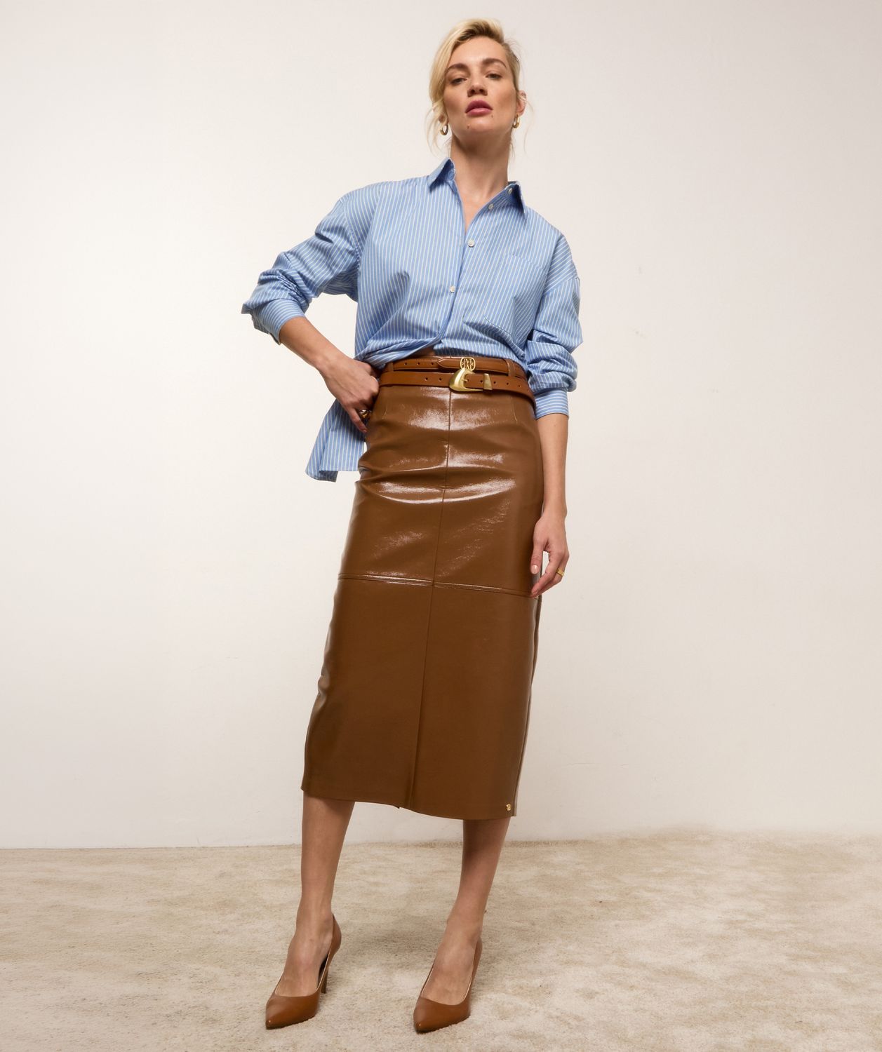Josh V JV-SISSIE Oversized-Blouse met streep