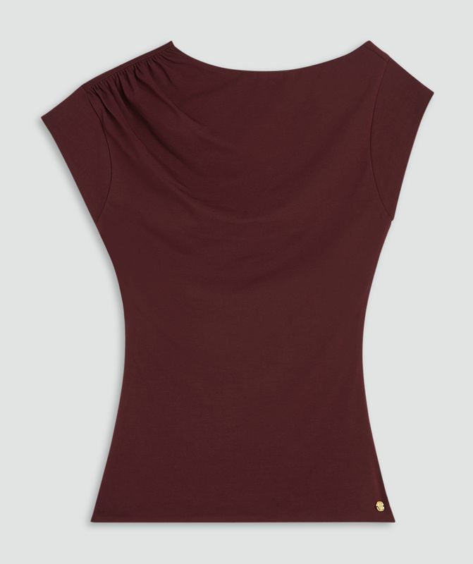 Josh V JV-PERCY Slim fit top burgundy