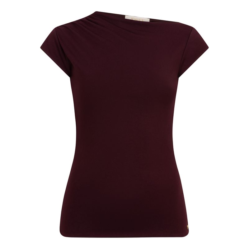 Josh V JV-PERCY Slim fit top burgundy
