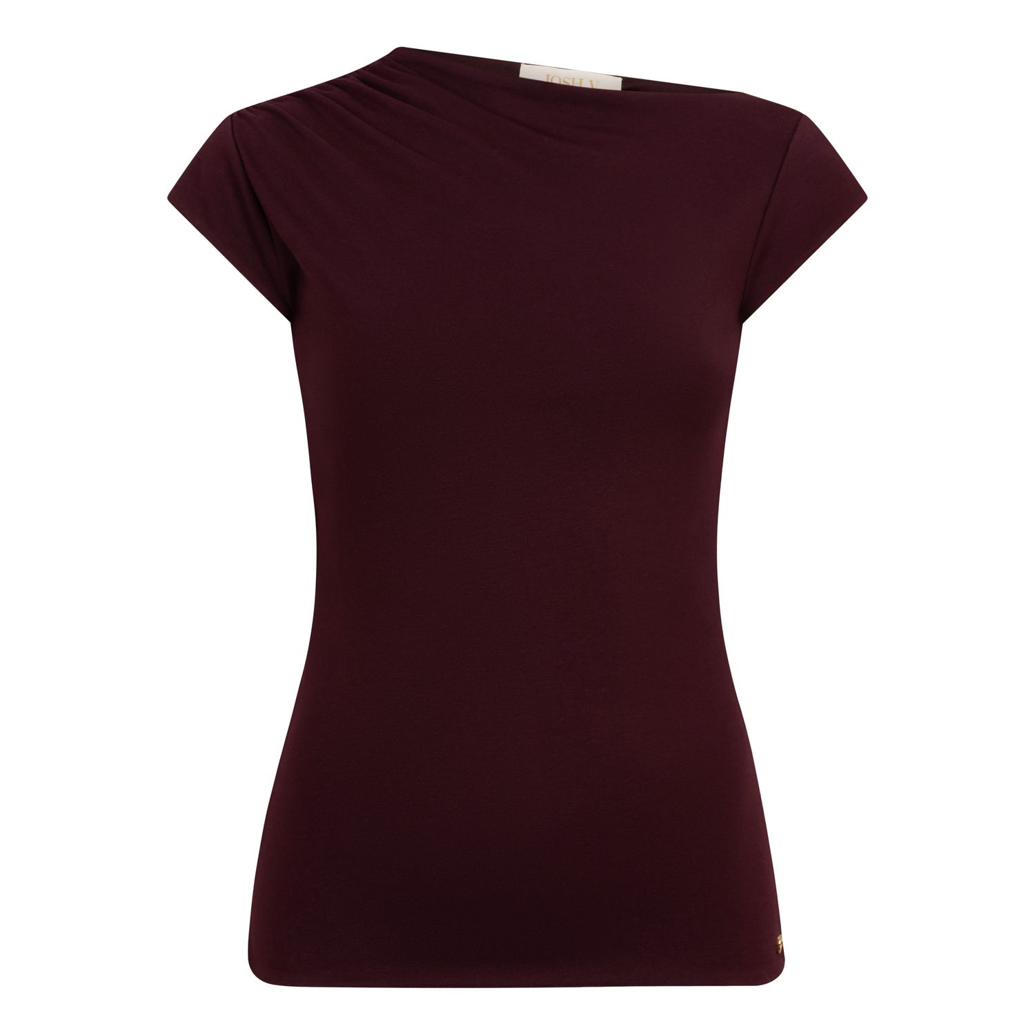 Josh V JV-PERCY Slim fit top burgundy