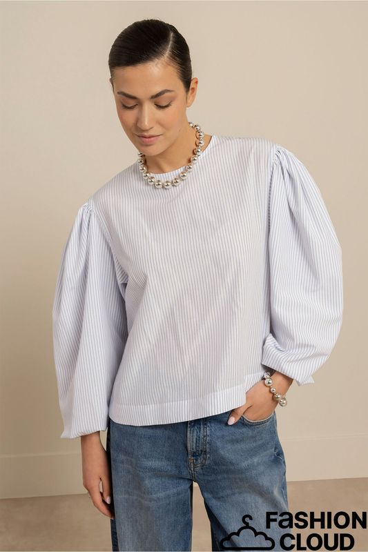 Studio Anneloes Florence stripe top Blauw