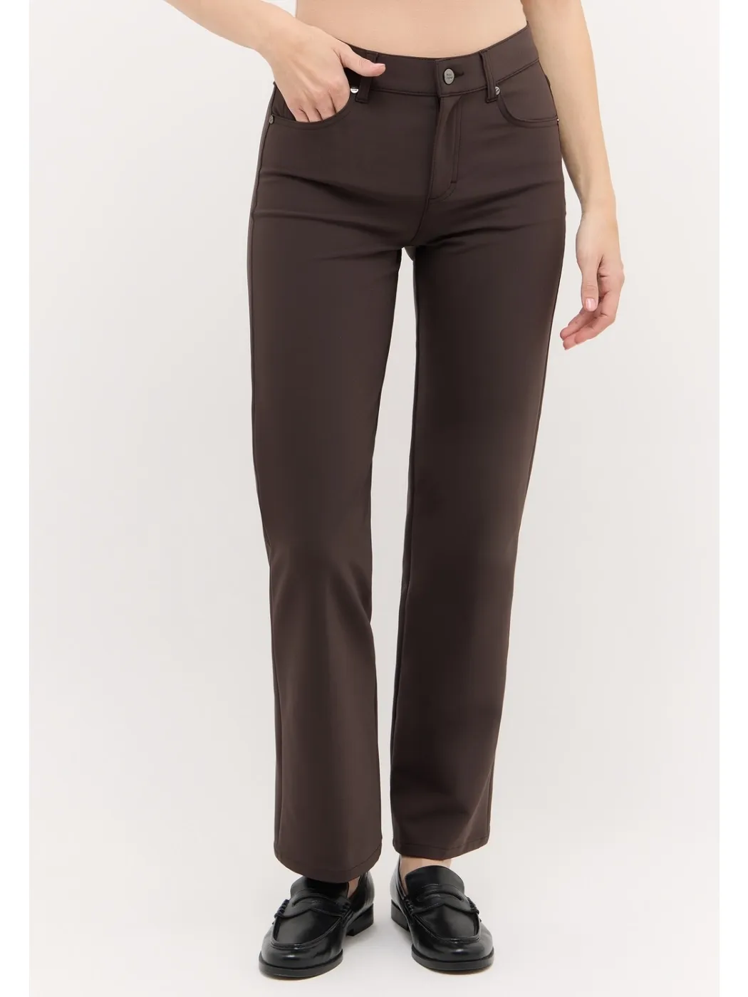 Angels LARA broek donker bruin