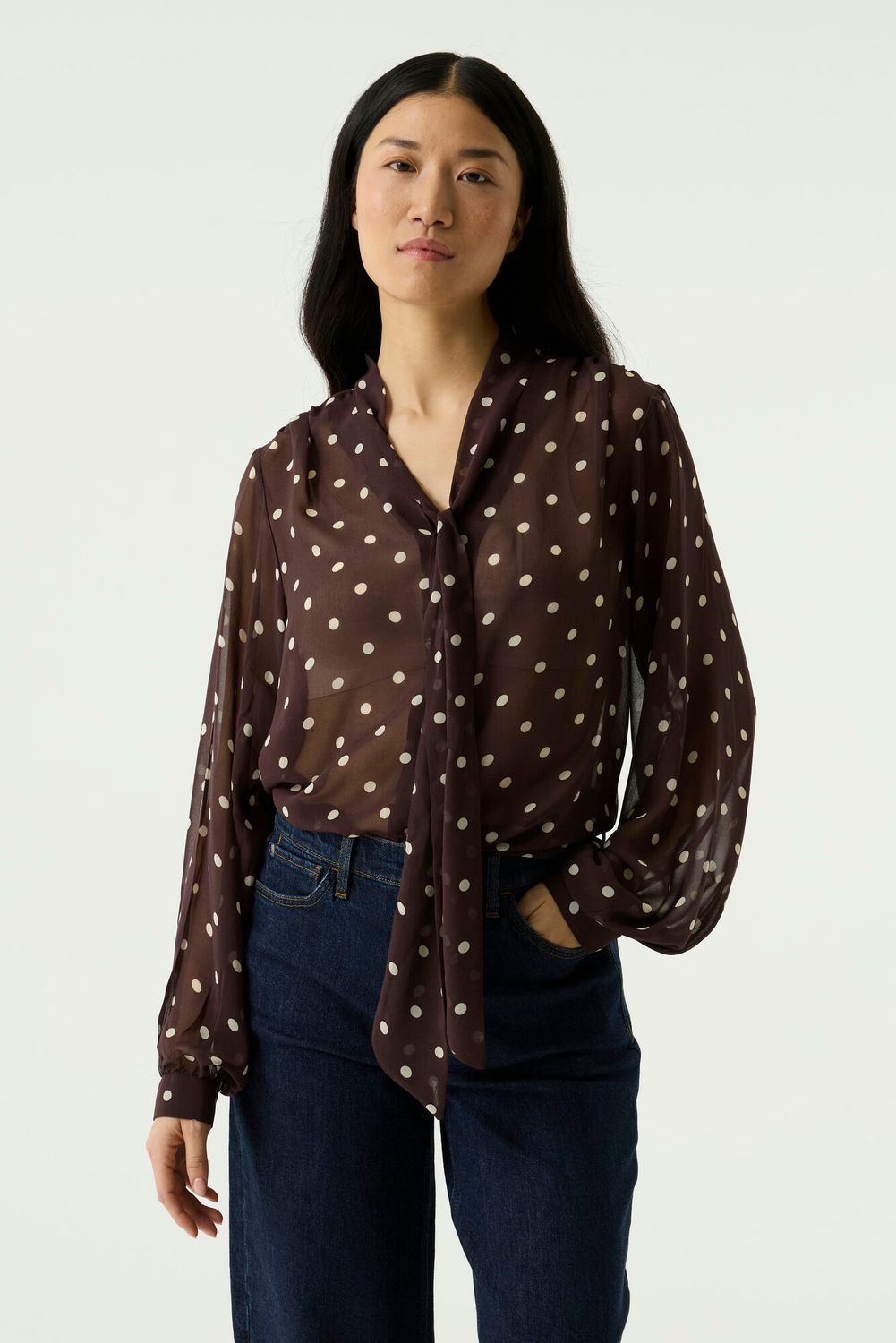 Garcia ladies shirt ls Bruin