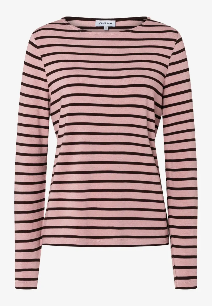 More&amp;More Striped Shirt Roze