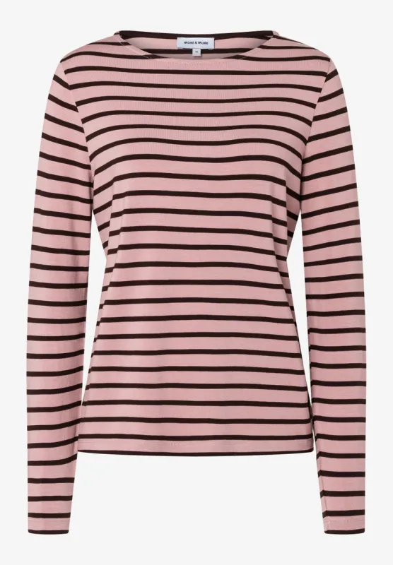 More&amp;More Striped Shirt Roze
