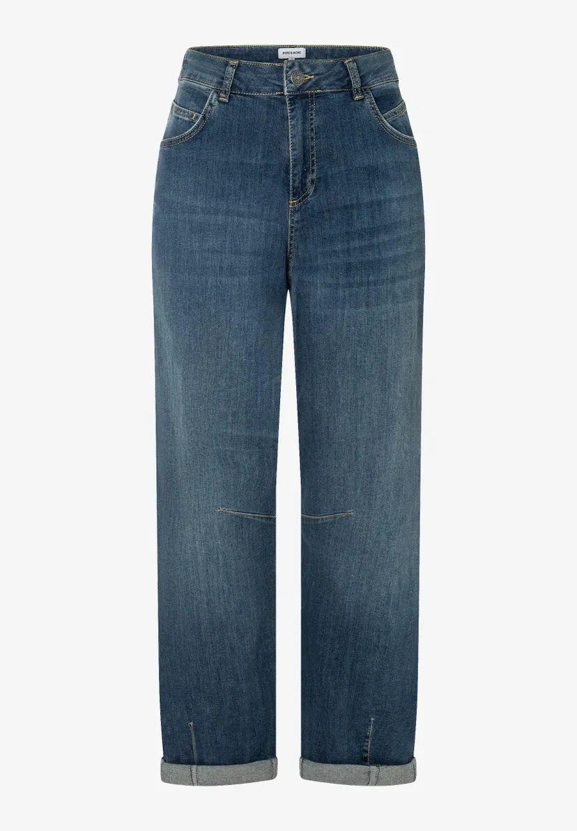 More&amp;More Blue Denim Barrel Leg Jeans