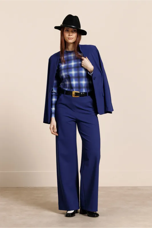 Studio Anneloes Lexie bonded trousers Blauw