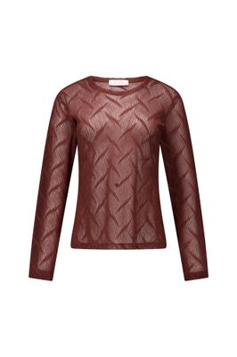 Studio Anneloes Reagan lace top Bruin
