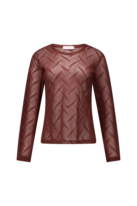 Studio Anneloes Reagan lace top Bruin