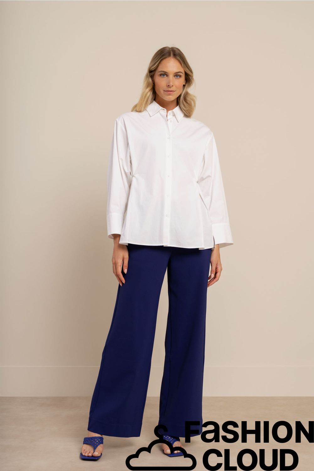 Studio Anneloes Arina poplin blouse Wit