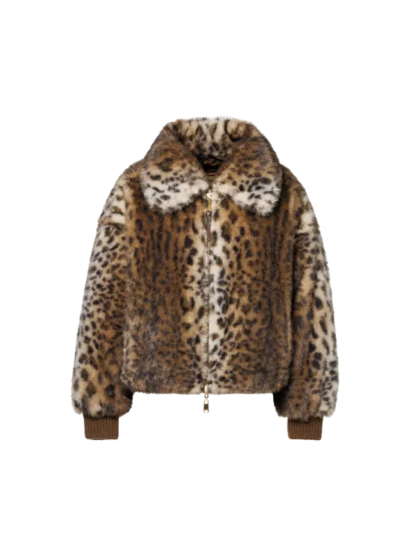 Beaumont reversible faux fur jack Carmela
