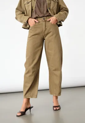 Sisters Point Fiora Barrel Broek Olijf