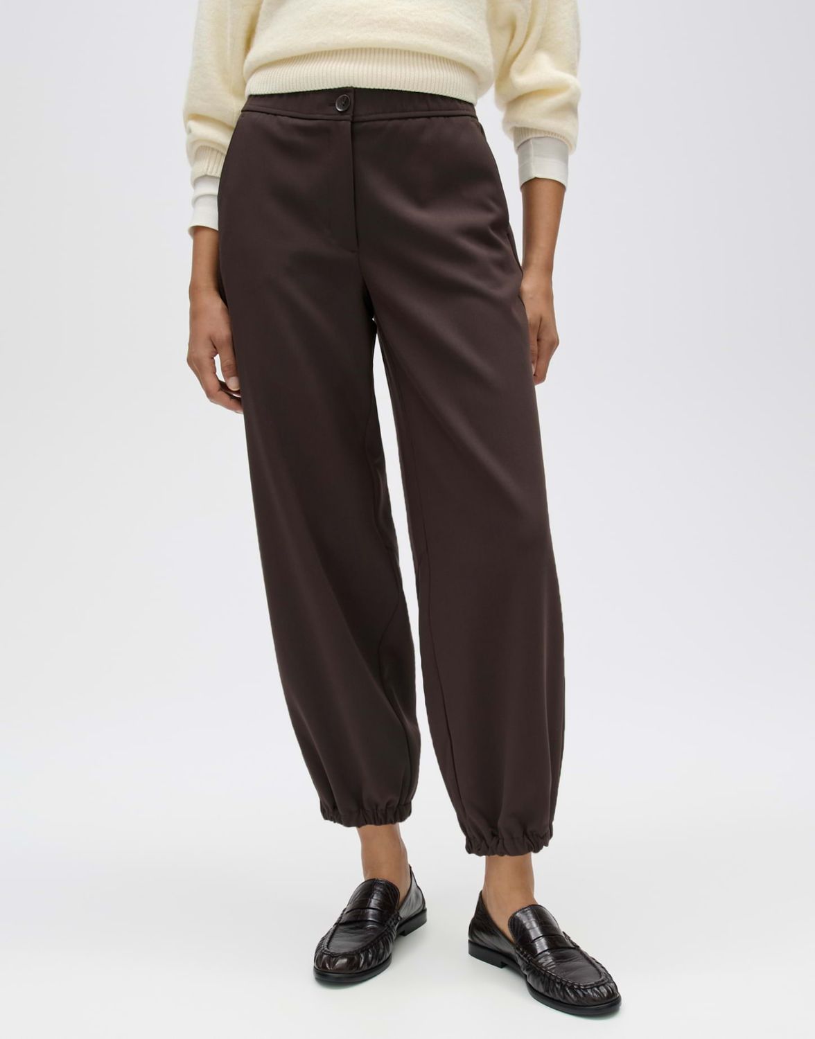 Opus MYHA MOD Relaxed City-broek met comfortabele tailleband