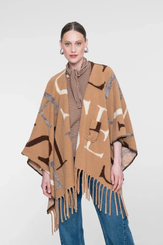 Geisha poncho Beige
