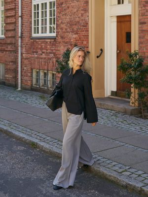 Neo Noir Janel Structure Pants Grijs