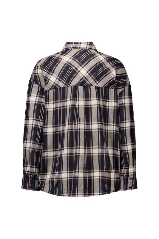 Studio Anneloes Leira check scarf blouse Blauw /bruin