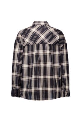 Studio Anneloes Leira check scarf blouse Blauw /bruin