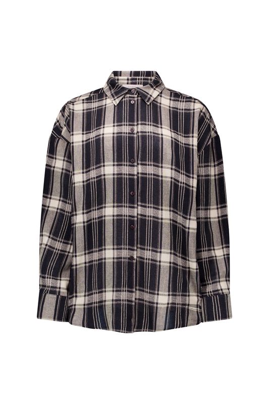 Studio Anneloes Leira check scarf blouse Blauw /bruin