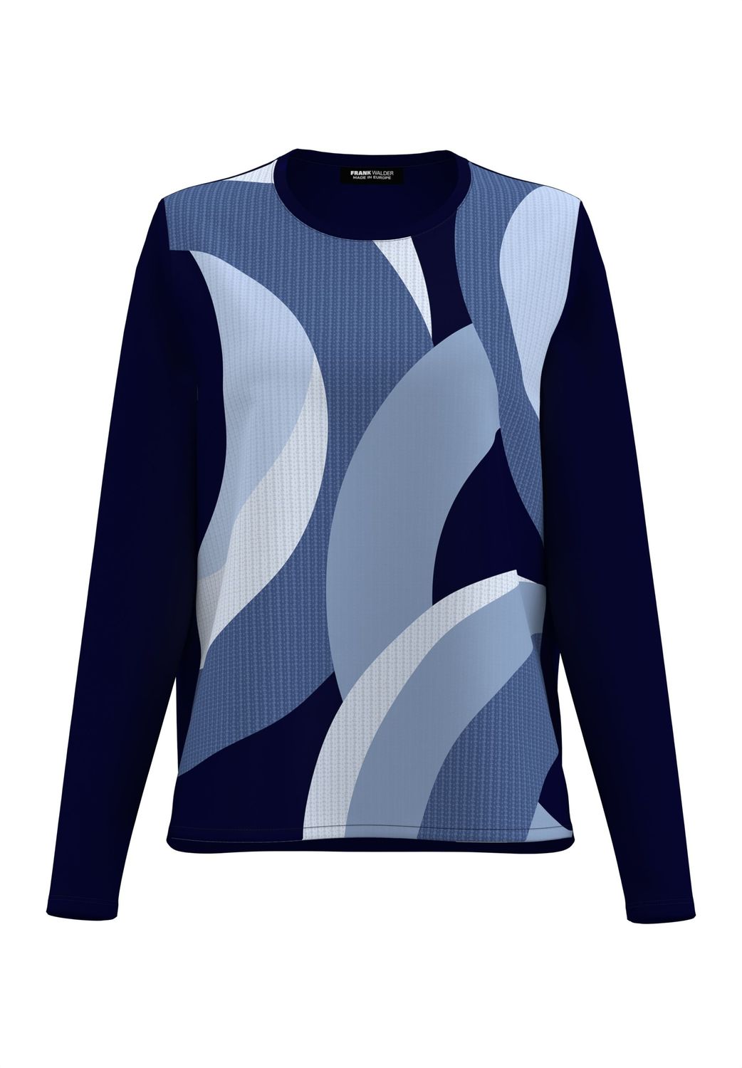Frank Walder Shirt Met Print Blauw