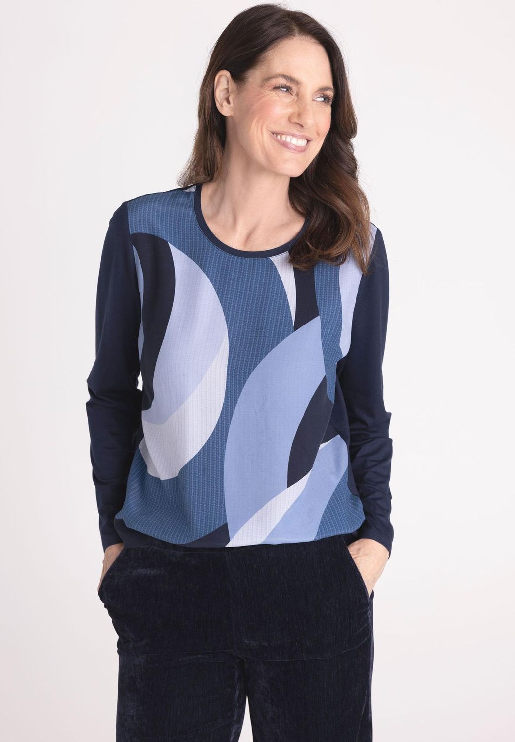 Frank Walder Shirt Met Print Blauw