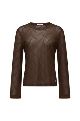Studio Anneloes Reagan flaire lace top Bruin