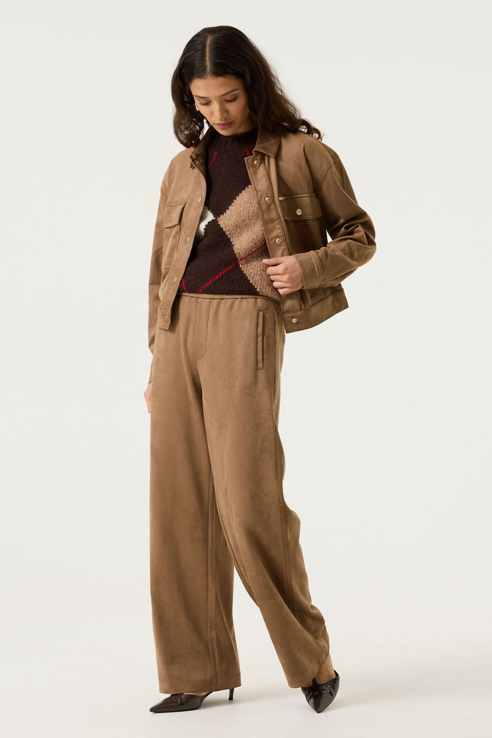 Garcia bruin suede jack