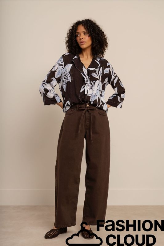 Studio Anneloes Babet denim trousers Bruin