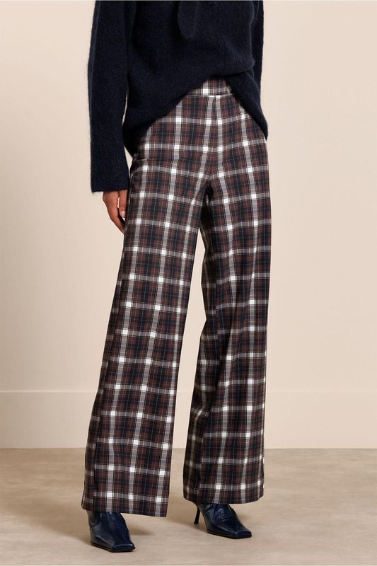 Studio Anneloes Lexie check trousers Bruin