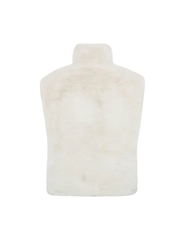 Freequent teddy vest Beige