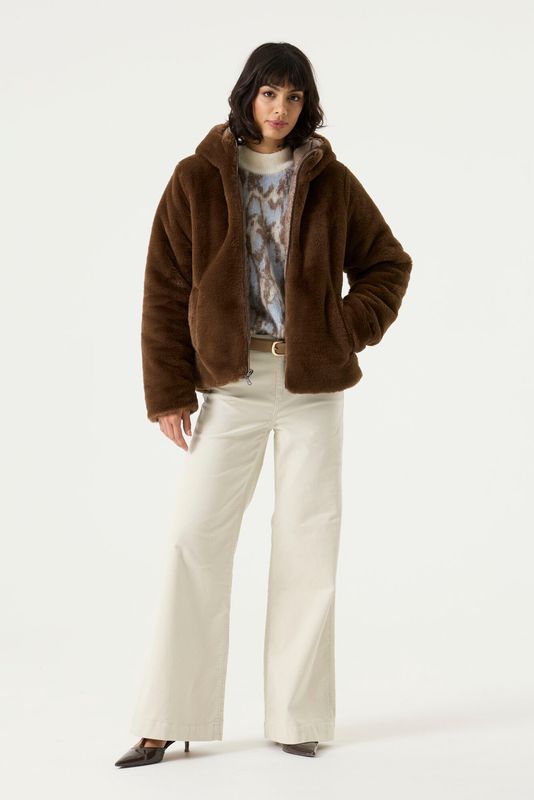 Garcia omkeerbare jas bruin