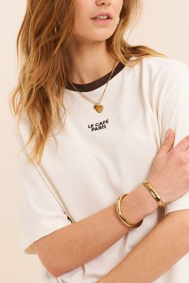 My Jewellery Wit T-shirt 'Le café Paris' MJ15871