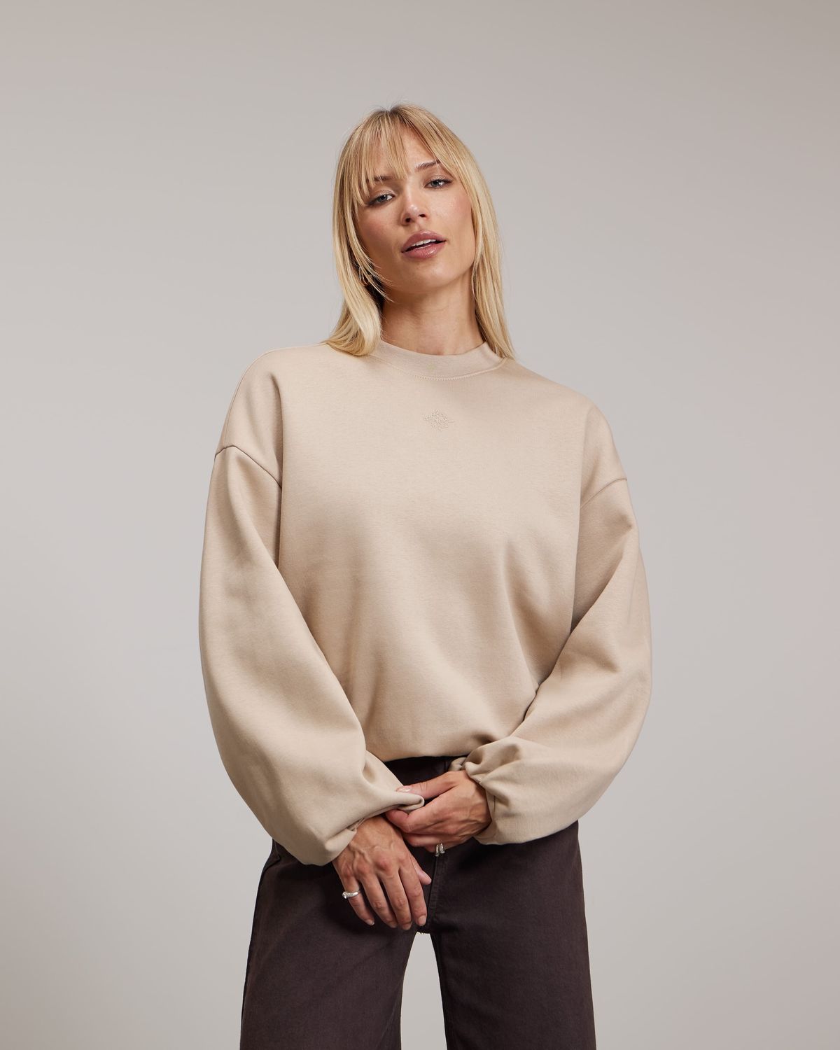 pinknoir Orea Sweatshirt Beige