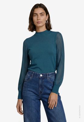 Zero Shirt met mouwdetail groen