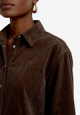 Zero Rib blouse bruin