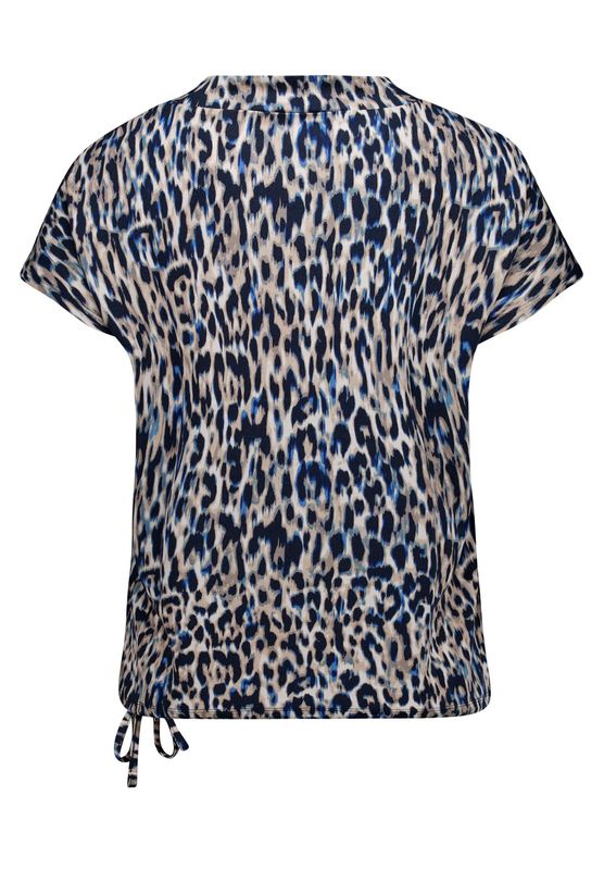 So Cosy animal print top met elastieke boord