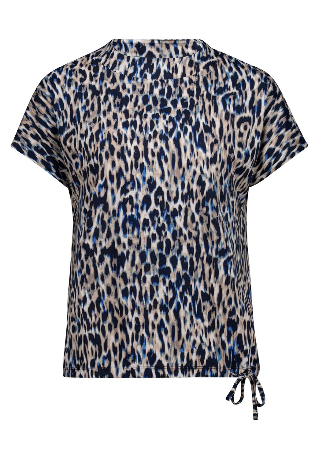So Cosy animal print top met elastieke boord
