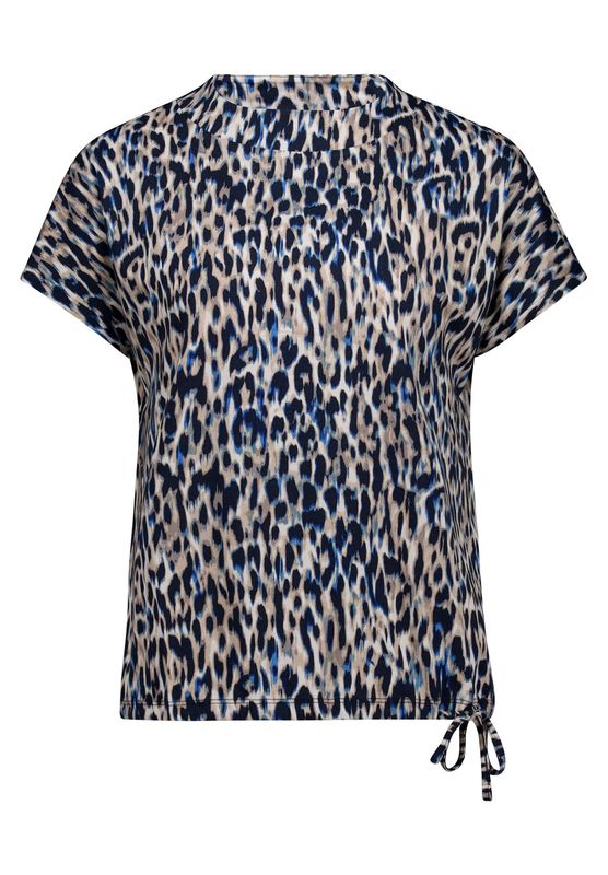 So Cosy animal print top met elastieke boord