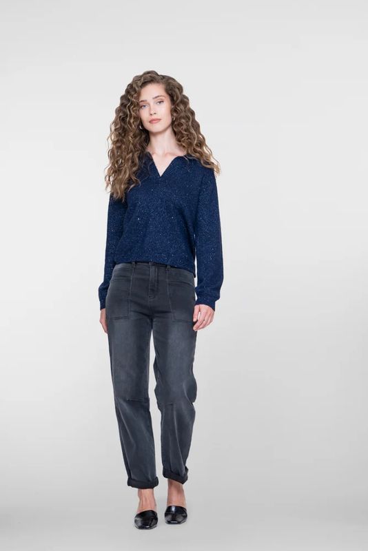 Geisha Baggy Broek Grijs
