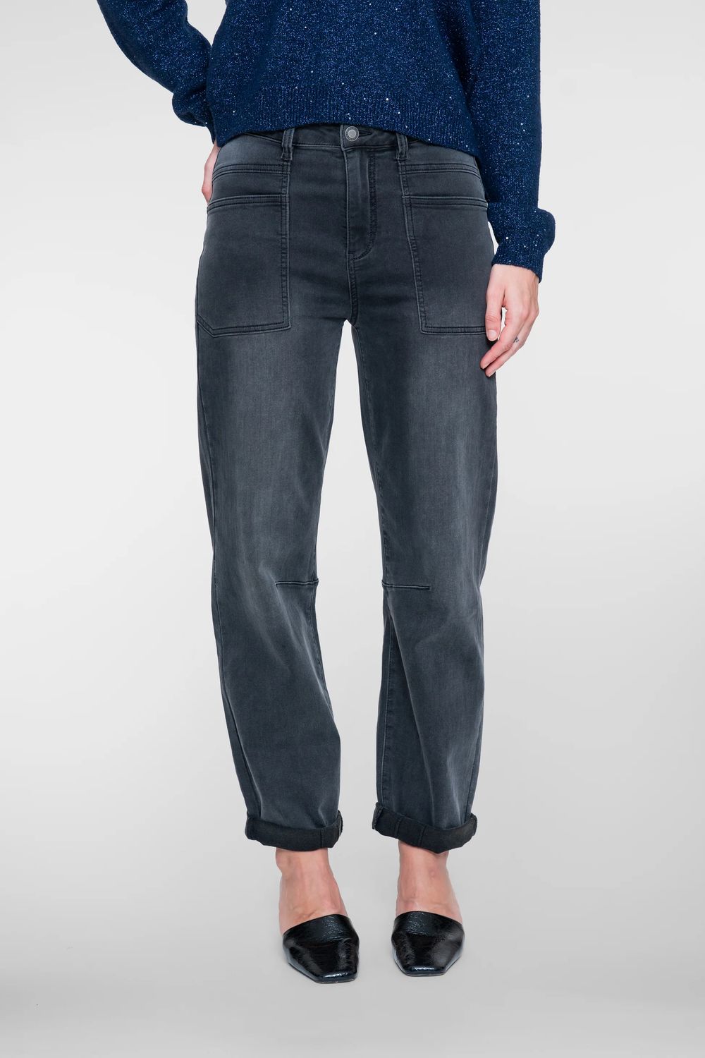 Geisha Baggy Broek Grijs