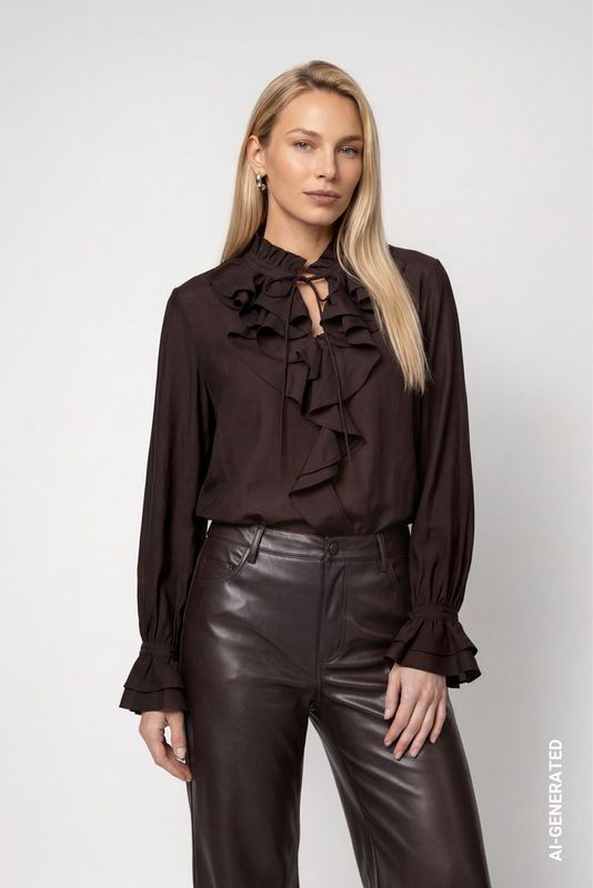 Monari Blouse Bruin