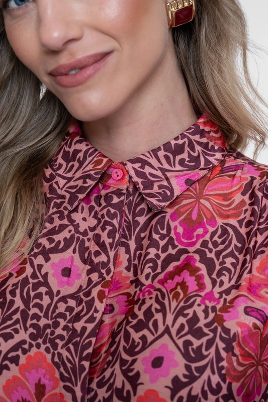 Geisha blouse Rood