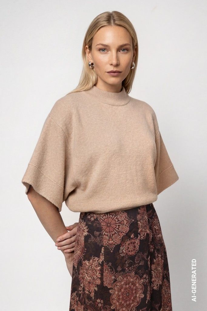 Monari trui Beige