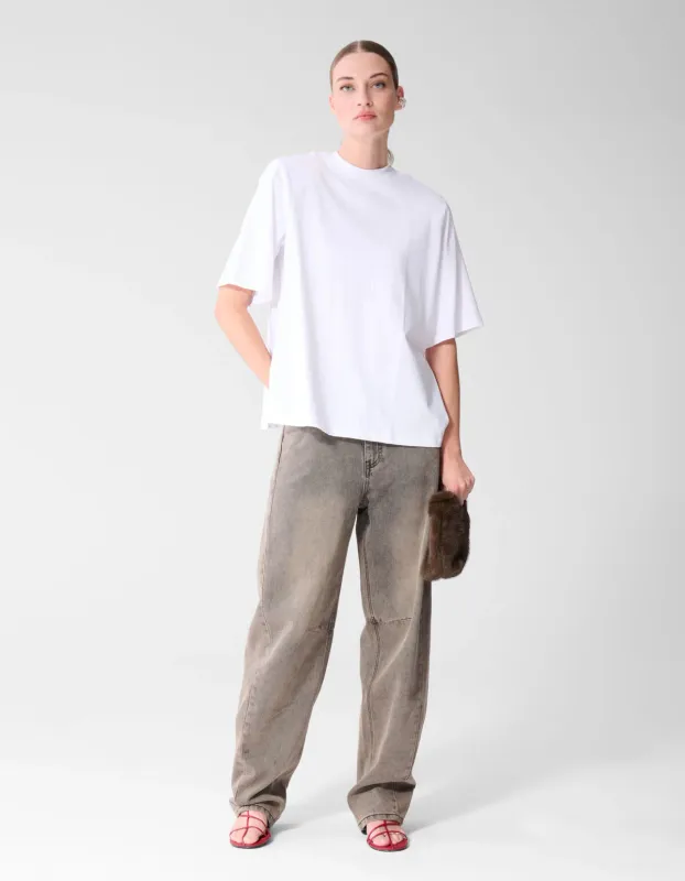 Shoeby Sculpted Barrel Fit Jeans Grijs
