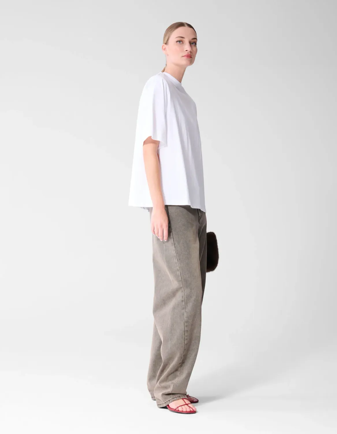 Shoeby Sculpted Barrel Fit Jeans Grijs