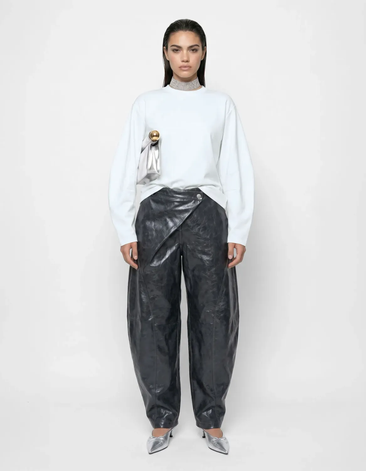 Shoeby Egg Shape Longsleeve T-shirt Wit Wit 1113489