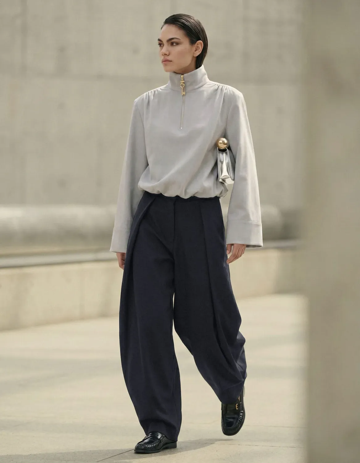 Shoeby Extreme Pleat Barrel Fit Pantalon