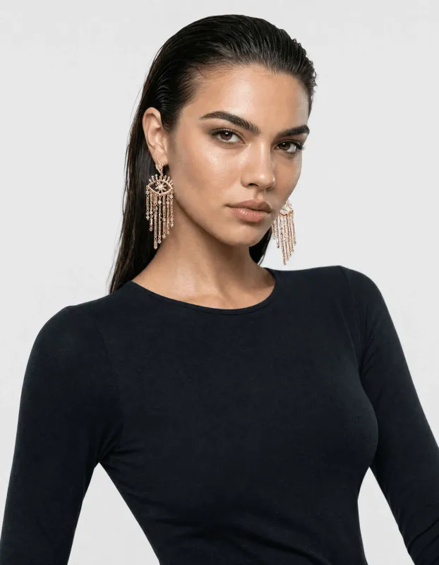 Shoeby Zachte Longsleeve Top Zwart