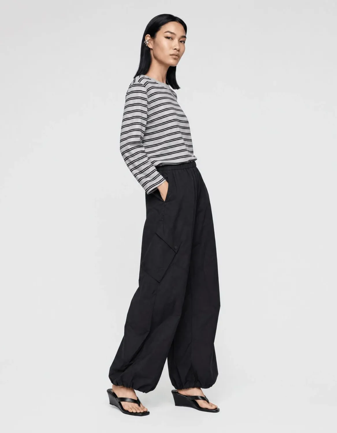 Shoeby Cargo Balloon Fit Broek Zwart