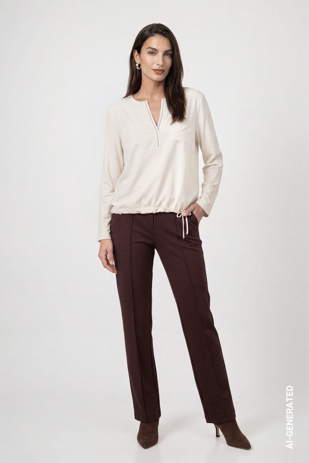 Monari broek bruin